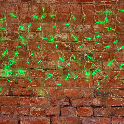 Гирлянда NEON-NIGHT "Светодиодный Дождь" 2x0,8м, прозрачный провод, 230 В, диоды Зеленые, 160 LED (1/20) (235-104) фото 6