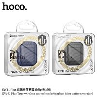 Наушники внутриканальные HOCO EW41 Plus carbon, пластик, bluetooth 5.3, микрофон, цвет: чёрный (1/20/120) (6942007623292)