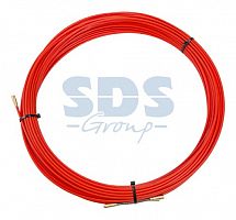 Протяжка кабельная REXANT (мини УЗК в бухте), стеклопруток, d=3,5 мм, 25 м, красная (1/40)