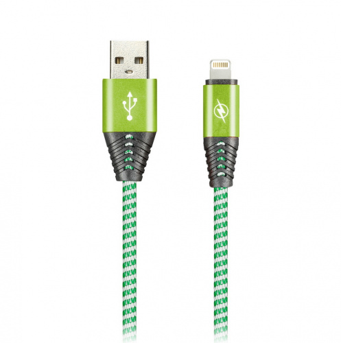 Кабель Smartbuy USB -8pin HEDGEHOG зеленый 2 А, 1 м (ik-512HH green)