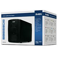 Источник бесперебойного питания SVEN Pro 1000, 720Вт, USB, RJ-45, 3 евро розетки  (1/2) (SV-013868)