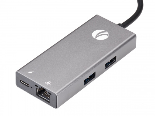 Адаптер Type-Cm --> 6в1 RJ-45+3USB3.0(f) +PD+HDMI1.4 Alum  Shell VCOM <CU459> фото 10