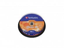 Диск VERBATIM DVD-R 4.7 GB (16х) CB-10 (200) (43523)
