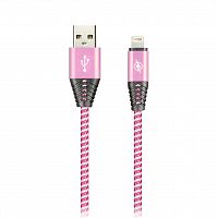 Кабель Smartbuy USB - MicroUSB HEDGEHOG розовый 2 А, 1 м (ik-12HH rose)