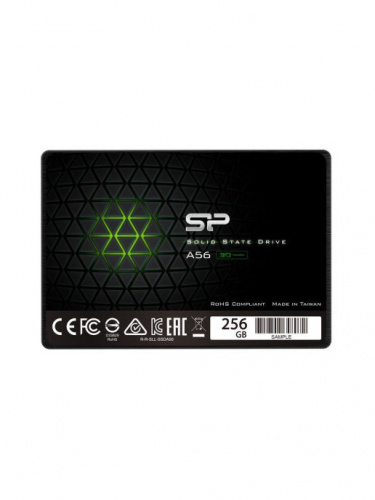 Внутренний SSD  Silicon Power  256GB  A56, SATA-III, R/W - 560/530 MB/s, 2.5", TLC (SP256GBSS3A56B25) фото 2