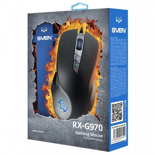 Мышь проводная игровая SVEN RX-G970, черный (SV-016401) фото 2