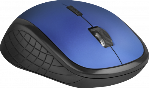 Беспроводная мышь DEFENDER Aero MM-755, безшумная, 5 кнопок, 1600dpi, USB, синий (1/40) (52755) фото 6
