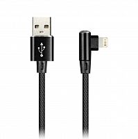 Кабель Smartbuy USB -8pin FLOW 3D L-TYPE черный 2 А, 1 м (ik-512FLL black)