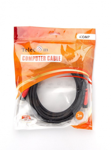 Кабель HDMI-19M --- HDMI-19M ver 2.0 4K*60Hz, 3m Telecom Pro <TCG220-3M> (1/40) фото 2