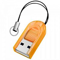 Картридер OXION OCR012YW, желтый, поддержка форматов microSD до 32 Гб USB 2.0 (1/40)