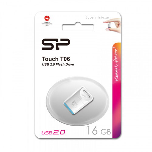 Флеш-накопитель USB  16GB  Silicon Power  Touch T06  белый (SP016GBUF2T06V1W) фото 7