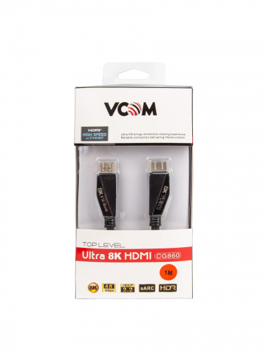 Кабель HDMI 19M/M,ver. 2.1, 8K@60 Hz 1m VCOM <CG860-1M> (1/40) фото 4