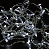 Гирлянда NEON-NIGHT «Нить» 10 м, 200 LED, прозрачный ПВХ, цвет свечения белый с эффектом мерцания (каждый 5-й)  (1/12) (305-295)