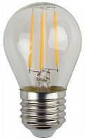 Лампа светодиодная ЭРА F-LED P45-7W-840-E27 E27 / Е27 7Вт филамент шар нейтральный белый свет (1/100) (Б0027949)