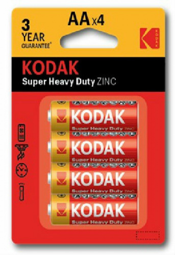 Элемент питания KODAK Heavy Duty  R6  BL4   (KAAHZ-4)   (80/400/26400) (Б0005119) фото 2
