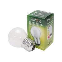 Лампа FAVOR накаливания P45 шар 40Вт E27 230В матовый (1/100) (Б0047642)
