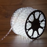 Дюралайт NEON-NIGHT LED, свечение с динамикой (3W) - белый, 36 LED/м, бухта 100м (100/100) (121-325)