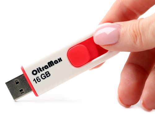 Флеш-накопитель USB  16GB  OltraMax  250  красный (OM-16GB-250-Red) фото 2