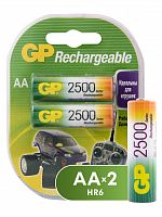 Аккумулятор GP  R6 (2500 mAh) (2бл)   (2/20/200) (GP 250AAHC-2DECRC2 20/200)