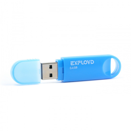 Флеш-накопитель USB  64GB  Exployd  570  синий (EX-64GB-570-Blue) фото 3