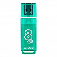 Флеш-накопитель USB  8GB  Smart Buy  Glossy  зелёный (SB8GBGS-G)