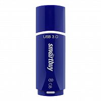 Флеш-накопитель USB 3.0  8GB  Smart Buy  Crown  синий (SB8GBCRW-Bl)