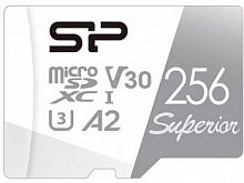 Карта памяти MicroSDXC  256GB  Silicon Power Class 10  Superior  + SD адаптер (SP256GBSTXDA2V20SP)