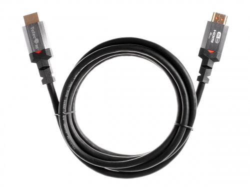 Кабель HDMI 19M/M,ver. 2.1, 8K@60 Hz 2m метал разъемы, Telecom <TCG365-2M> (1/80) фото 4