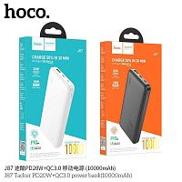 Мобильный аккумулятор Аккумулятор внешний HOCO J87B, Tacker, 30000mAh, пластик, дисплей, 1 USB выход, 1 Type-C, QC3.0, PD3.0, 3,0А, цвет: чёрный (1/20) (6931474779151)