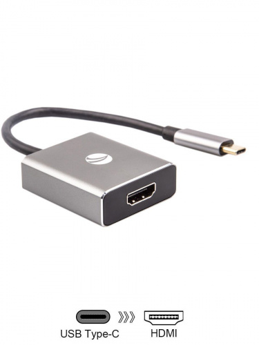 Aдаптер USB 3.1 Type-Cm -->HDMI A(f) 4K@60Hz, Aluminum Shell, VCOM<CU423T>(1/72) фото 5