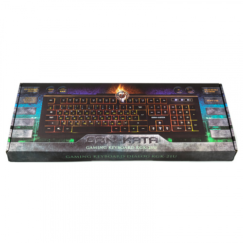 Клавиатура проводная игровая DIALOG KGK-21U, Gan-Kata, с подсветкой, USB, черная (1/20) фото 2