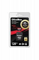 Карта памяти MicroSD  128GB  OltraMax Class 10 Premium UHS-I U3 (95 Mb/s) + SD адаптер (OM128GCSDXC10UHS-1-PrU3)