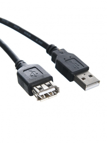 Кабель удлинительный TELECOM USB2.0 <AM->AF>, черный, 1,5 м (1/300) (TUS6990-1.5M) фото 2