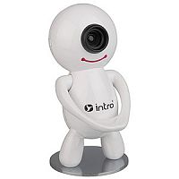 Камера Web INTRO WU403E Happy Robot, белая, 0.3 Мп., USB 2.0, встроен. микрофон (1/40) (C0042371)