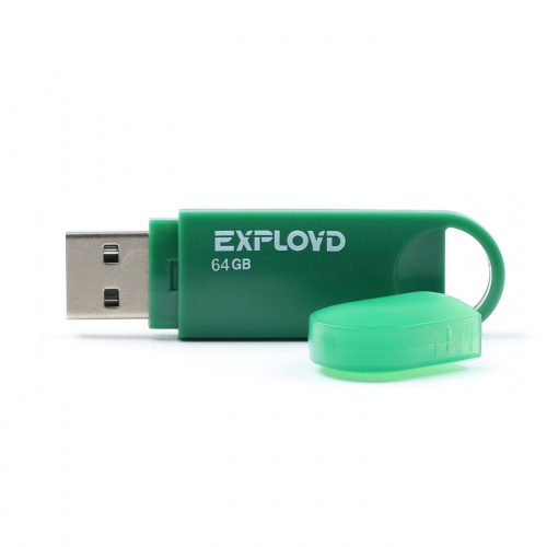 Флеш-накопитель USB  64GB  Exployd  570  зелёный (EX-64GB-570-Green) фото 2