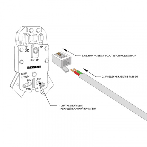 PROconnect Телефонный разъем RJ-11(6P2C) (100/20000) (05-1011-3) фото 5