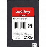 Внутренний SSD  Smart Buy  128GB  Impact, SATA-III, R/W - 560/520 MB/s, 2.5", Phison PS3112-S12, TLC 3D NAND (SBSSD-128GT-PH12-25S3)