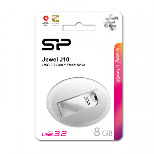 Флеш-накопитель USB 3.0  8GB  Silicon Power  Jewel J10  серебро (SP008GBUF3J10V1K) фото 13