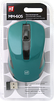 Беспроводная мышь DEFENDER MM-605, 3 кнопки, 1200dpi, USB, зеленый (1/40) (52607)