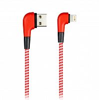 Кабель Smartbuy USB -8pin SOCKS L-TYPE красный, 2 А, 1 м (ik-512NSL red)