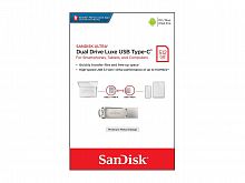 Флеш-накопитель USB 3.1  512GB  SanDisk  Ultra Dual Drive Luxe USB Type-C, серебро (SDDDC4-512G-G46)