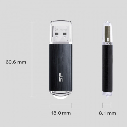 Флеш-накопитель USB 3.0  32GB  Silicon Power  Blaze B02  чёрный (SP032GBUF3B02V1K) фото 6