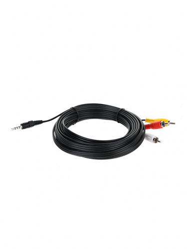 Кабель соединительный TELECOM 3.5 Jack (M) / 3 RCA (M), 5 м. (1/50) (TAV4545-5M) фото 2