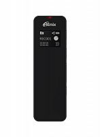 Диктофон RITMIX RR-880 16Gb Black, 16Гб, дисплей, WAV, стереозапись, разъём USB - Type-C, черный (1/20) (80003341)