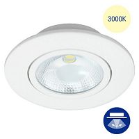 яСветильник светодиодный LUMIN'ARTE точечный тип ламп SMD led 5W материал металл, пластик, 85*38, 3000K, 375LM, поворотный 1/1 (COB-DLL5W-YR)