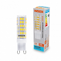 Лампа светодиодная WOLTA G9 (керамика) JCD 7Вт 600лм 6500K 1/10/100/1000 (WSTD-JCD-7W6KG9-C)