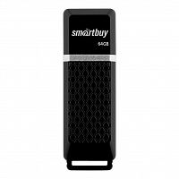 Флеш-накопитель USB  64GB  Smart Buy  Quartz  чёрный (SB64GBQZ-K)