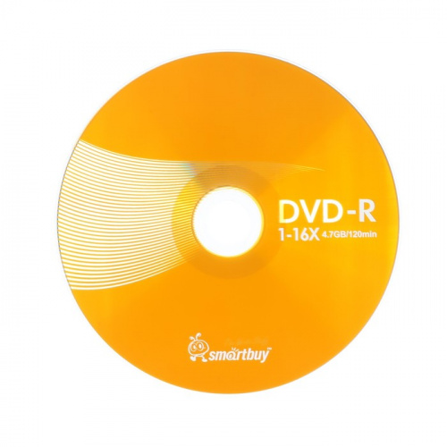 Диск Smartbuy DVD-R 4,7GB 16x CB-50 (250) (SB000130)