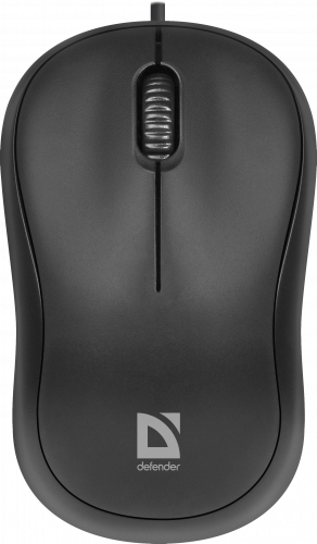 Мышь проводная DEFENDER Patch MS-759, USB, 3 кнопки, 1000 dpi, черный (1/100) (52759) фото 2