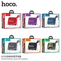 Колонка портативная HOCO HC28 Melody, пластик, 8W, Bluetooth 5.4, FM, TF, AUX, TWS, 1200mAh, цвет: фиолетовый (1/40) (6942007632751)